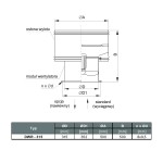 TYWENT Wentylator dachowy przemysłowy DWR-31/2A 1F - 3200m3/h - FI 315mm