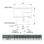 TYWENT Wentylator dachowy przemysłowy DWR-31/4 1F - 1780m3/h - FI 315mm