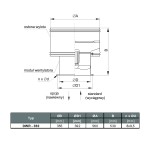 TYWENT Wentylator dachowy przemysłowy DWR-35/2A 1F - 5000m3/h - FI 355mm