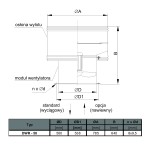 TYWENT Wentylator dachowy przemysłowy DWR-50B/4 1F - 7800m3/h - FI 500mm