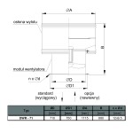 TYWENT Wentylator dachowy przemysłowy DWR-71/4 3F - 18100m3/h - FI 710mm