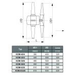 TYWENT Wentylator kominowy KOM-45/4 1F - 6200m3/h - FI 450mm