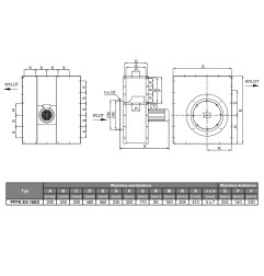 TYWENT Wentylator promieniowy przeciwwybuchowy PFPK 3G/3D-180/2 - 2200m3/h - FI 180mm