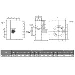 TYWENT Wentylator promieniowy przeciwwybuchowy PFPK EX-160/2 3G/3D - 1100m3/h - FI 160mm