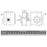 TYWENT Wentylator promieniowy chemoodporny PFPK OH-160/2D 1F - 1800m3/h - FI 160mm