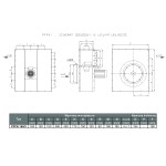 TYWENT Wentylator promieniowy przemysłowy PFPK-160/2 1F - 1100m3/h - FI 160mm