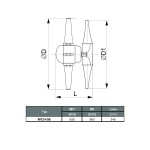 TYWENT Wentylator kominowy WCH-56 1F - 11000m3/h - FI 560mm