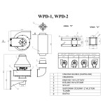 TYWENT Wentylator dachowy przemysłowy WPD-1 - 1600m3/h - FI 160mm