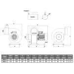 TYWENT Wentylator przemysłowy odciąg spalin samochodowych ZOS-3N 3F - 1350m3/h - FI 100mm